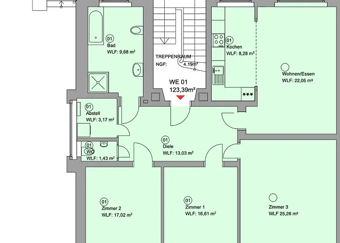 Cardia Homes Erfurt-hopfenberg - Terrasse - Wlan - Vollausstattung Apartment *